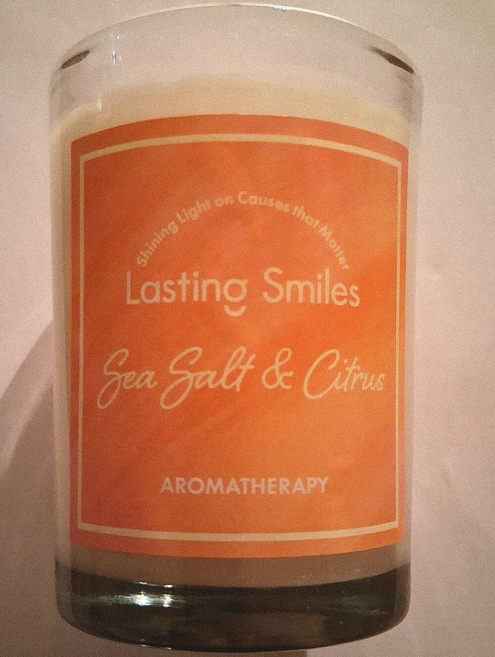 Lasting Smiles Sea Salt & Citrus Aromatherapy Candle